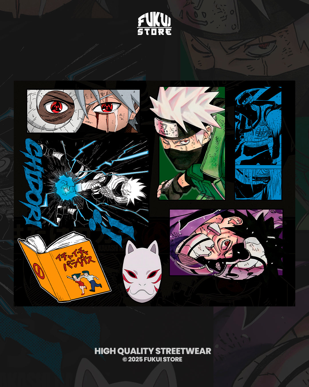 Pack de Stickers Kakashi/Obito
